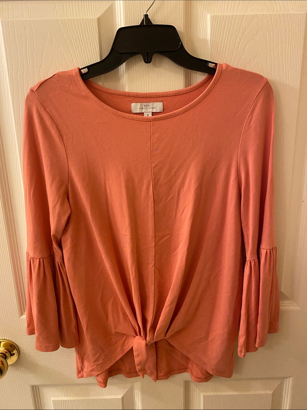 New Directions Size S Coral Top/Tunic